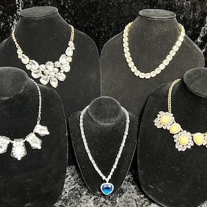 Sparkly Rhinestone Necklaces, Your Choice, Wedding Necklace, Bling Necklace, Gift for her, Vintage to Modern, Rhinestone, Crystal, Glass
