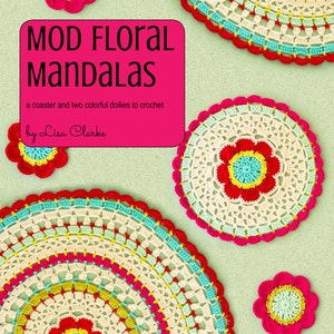 Mod Floral Mandalas Crochet Pattern image 1