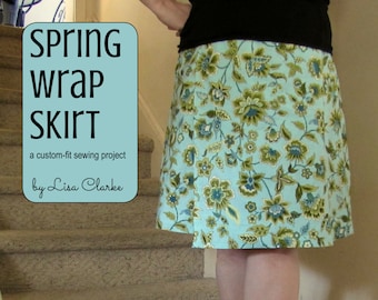 Spring Wrap Skirt Sewing Pattern and Tutorial