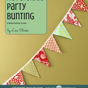 Reversible Party Bunting Sewing Pattern and Tutorial