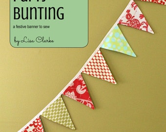 Reversible Party Bunting Sewing Pattern and Tutorial