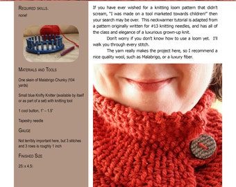 Knitting Loom Neck Warmer - Tried & True Creative
