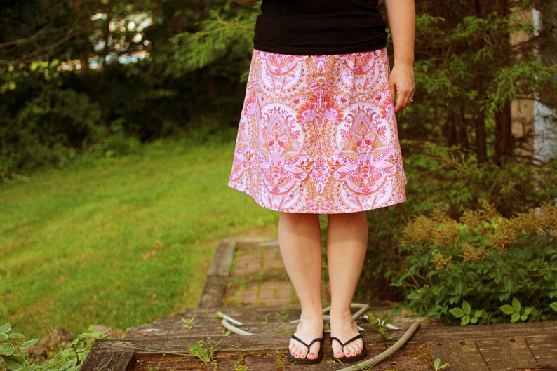 Easy A-Line Skirt Sewing Pattern and Tutorial image 2