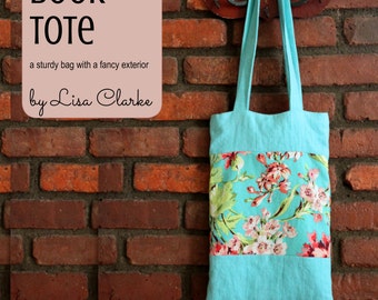 Library Book Tote Sewing Pattern and Tutorial