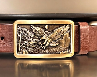 ⭐︎BARON BUCKLEバックル⭐︎ Vintage 1980 Baron Buckles Solid Brass Belt Buckle And