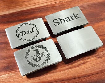 Custom-engraved 4 buckles Father's Day Gift