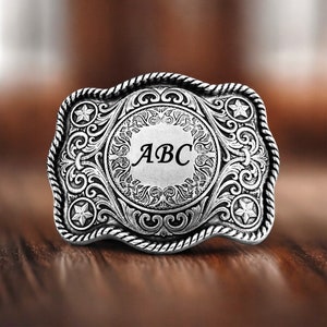 Personalized Western Cowboy Belt Buckle, Replacement Rodeo Belt Buckle Country Men&#39;s Belt Accessories, Engraved Groomsmen Belt Buckle