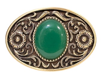 Western Belt Buckles For Men Women, Replacement Cowboy Rodeo Floral Belt Buckle for Removable Leather Strap 1.5", Country Father's Day Gift