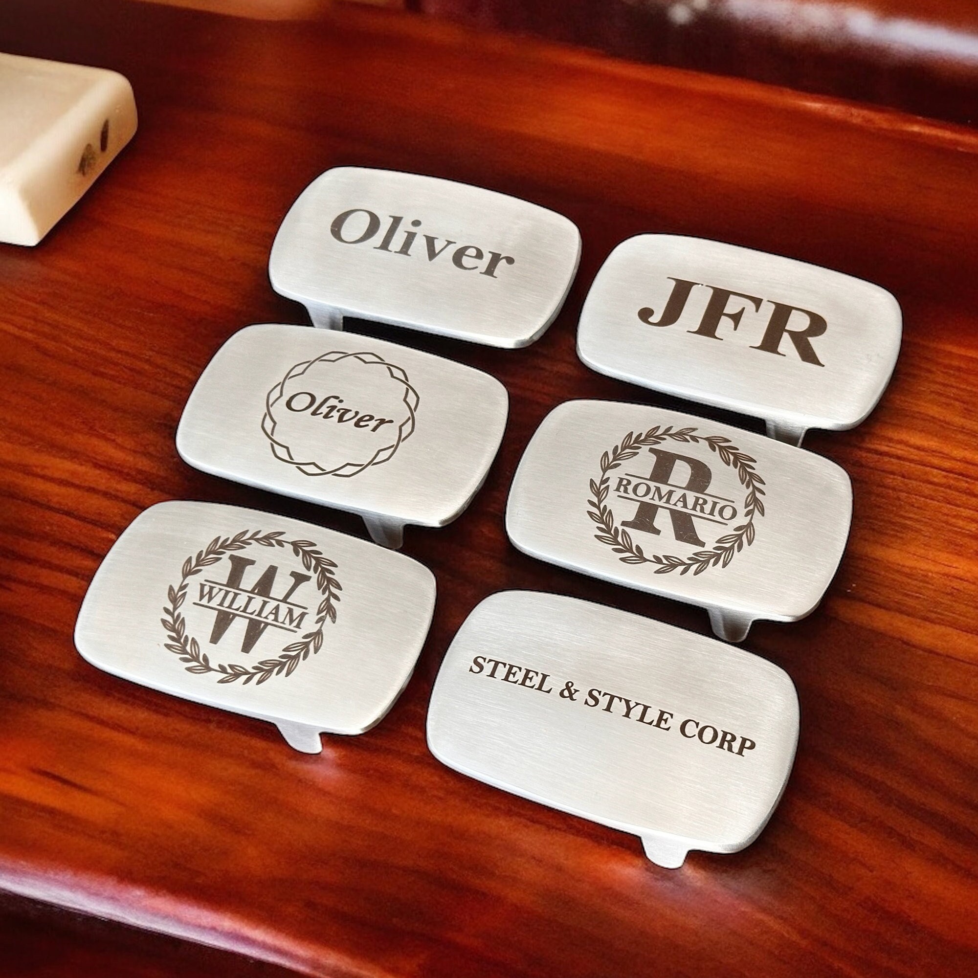 Belt Buckle for Men, Personalized Gift Belt Buckle for Removable Leather Strap, Engraved Custom Gift Birthday Gift