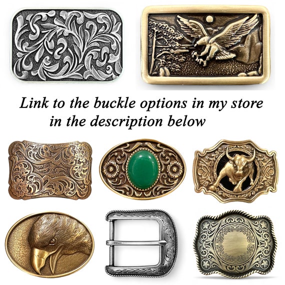 Beaded Western Leather Belt for Men Women, Personalized  display picture 1