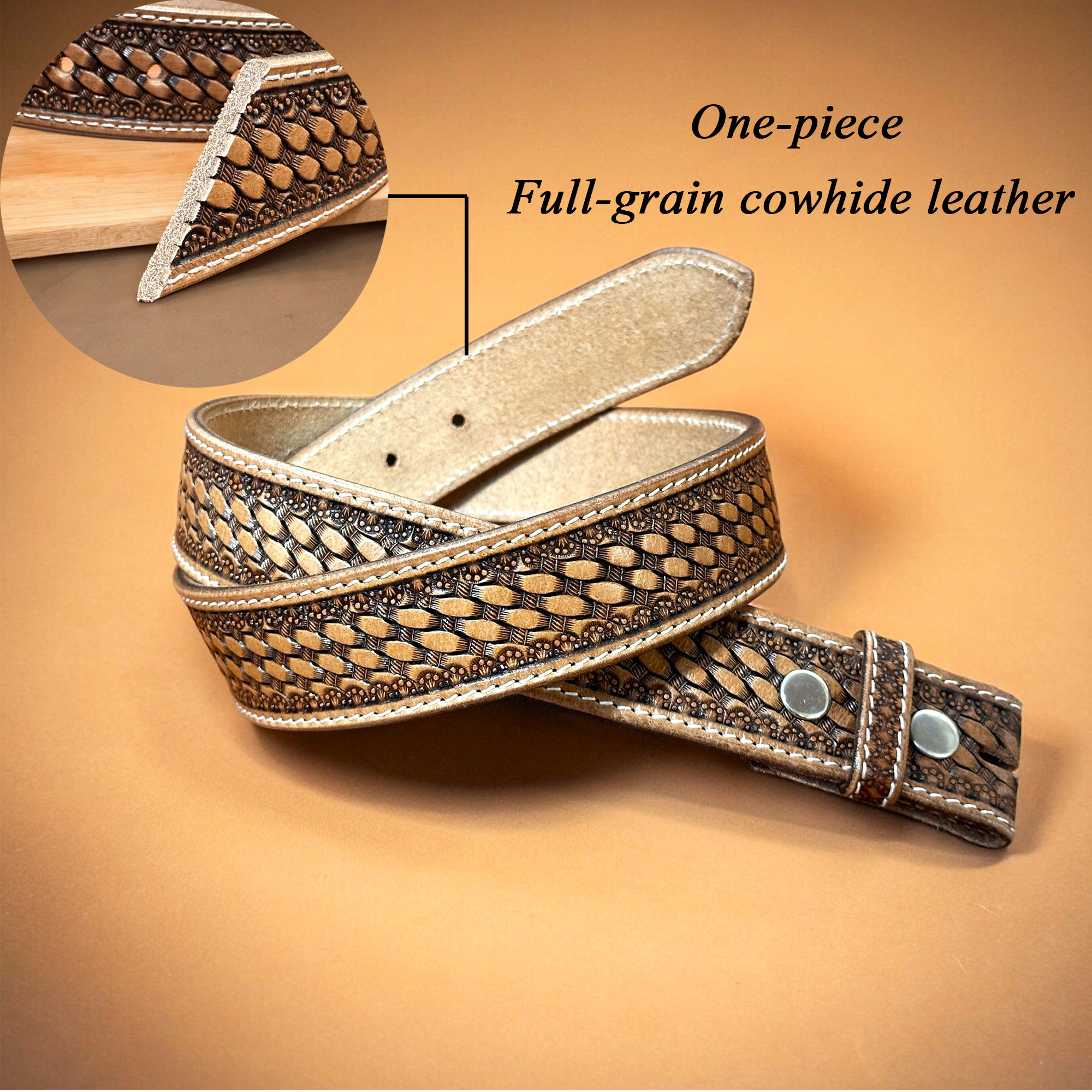 小物 HUMAN MADE Western Leather Belt HUMAN MADE WESTERN LEATHER BELT