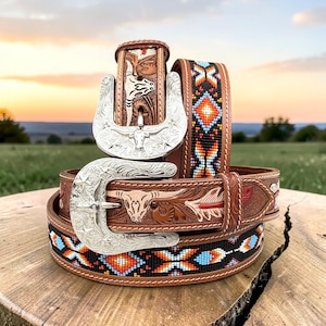 Hand Beaded Belts - Etsy display picture 1