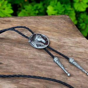 Western Country Cowboy Horse Bolo Tie for Men and Women, Western Cowboy Cowgirl Necktie Silver Accessories, Rodeo Necklace, Ranch Gift Dad