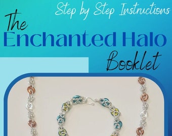 Chainmaille Tutorial Booklet PDF using glass czech rings and jumprings inc byzantine and sweetpea weave