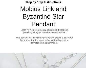 Chainmaille Easy Mobius and Byzantine Star tutorial booklet in PDF form