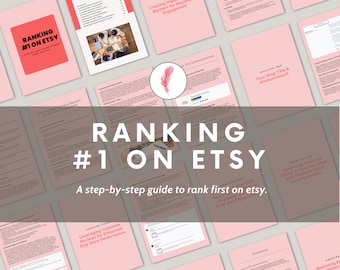 E-Book, Ranking one on Etsy, How to sell on Etsy, Etsy Sellers Guide, Seller handbook, Etsy Shop help, Beginner Store Guide To Start Selling