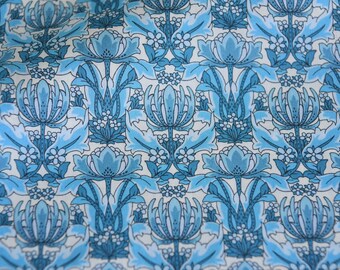 Liberty of London Daduna B Blue Tana Lawn Fabric Premium 100% Cotton Fabric Sold by Yard