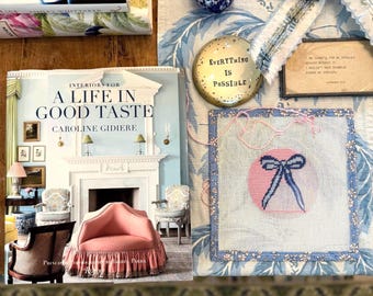 Schleife Nadelspitze Canvas 13 Count Anfänger Ornament: Coastal Preppy Project, 4 "Round