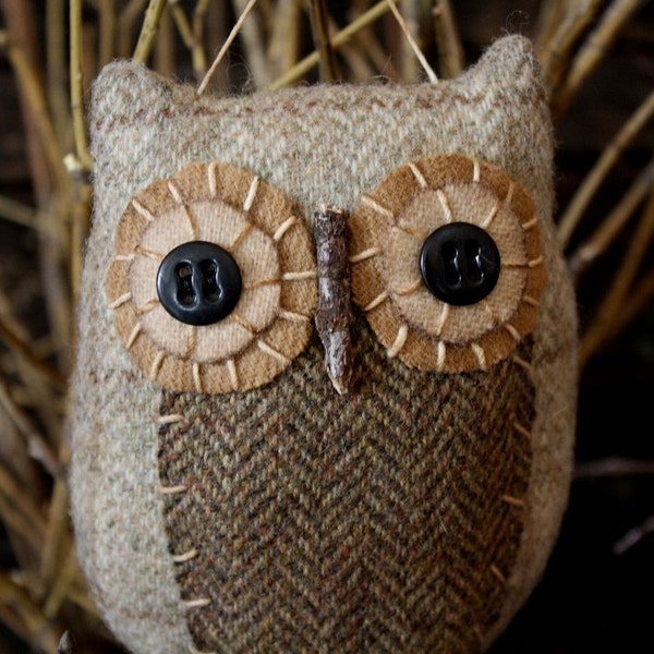 Primitive Owl Folk Art Ornie EPattern