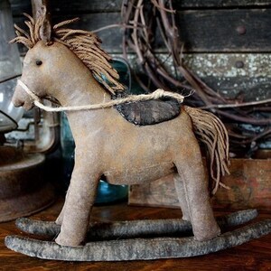 PATTERN Primitive Rocking Horse Doll Digital PDF Pattern, Animal Horse Sewing Pattern image 3