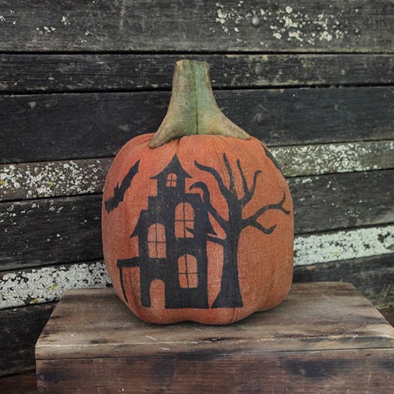 PATTERN Primitive Halloween Silhouette Pumpkin Pattern, Digital PDF Pattern, 3 Silhouette Designs, Halloween Silhouette, Holiday Decor