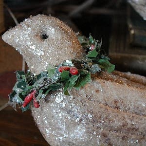 PATTERN Primitive Christmas Folk Art Dove Ornies Digital PDF Pattern, Sewing Pattern, Home Decor