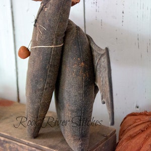 PATTERN Primitive Halloween Bat Cat Doll Pattern, Halloween Pattern, Sewing Pattern, PDF Primitive Pattern image 4