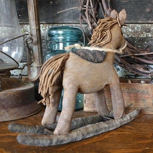 PATTERN Primitive Rocking Horse Doll Digital PDF Pattern, Animal Horse Sewing Pattern image 5