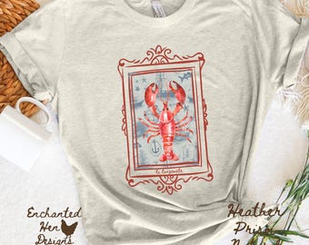 La Langouste Lobster T-Shirt: Funny French Seafood Pun Tee