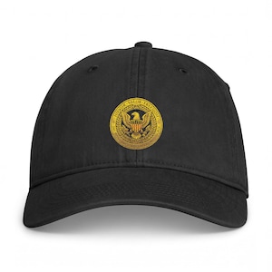 Gold Sequin Presidential Seal Cap | Washed Baseball Hat