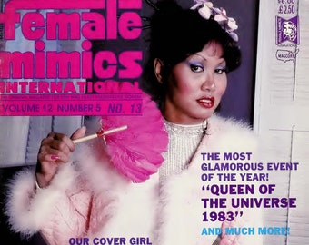 Female Mimics Vol 12 No 5, Vintage Crossdressing Magazine Crossdressers Drag queens Transgender Instant Download