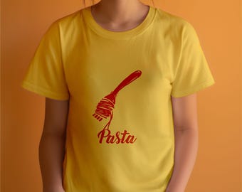Pasta T-shirt, shirt pastaliefhebber, shirt Italiaans eten, shirt coole pasta, cadeau voor een pastaliefhebber, shirt foodlover, shirt smakelijke pasta
