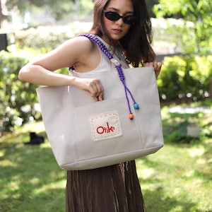 Cotton Canvas Bag, Giant Tote Bag, Gift For Her, Really Big Bag,Large Weekend Bag, Giant Canvas  Bag, Maxi Tote , Oversized Canvas Bag