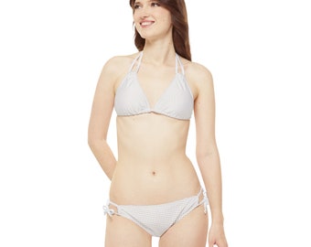 Bikini minimaliste tulipes blanc