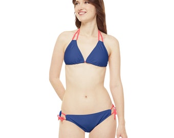 Bikini Minimal Tulipani Blu scuro