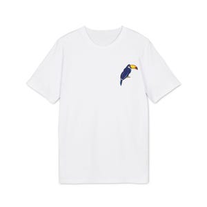 T-shirt, Tropical Toucan Print Tee, Bird Lover Gift, Custom Graphic Shirt, Jungle Animal Top, Nature Inspired Clothing