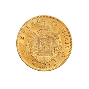 20 francsmynt Napoleon III Laureate Head