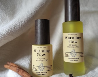 Organic Warming Massage Oil | Thai Herbal Remedy, Muscle Pain Relief & Lymph Support
