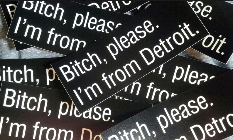 Bitch please. I'm from Detroit. sticker image 4