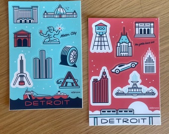 Detroit Sticker Sheets