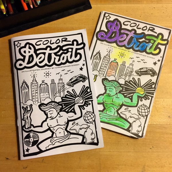 Color Detroit · coloring book
