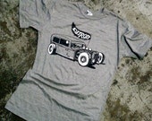 Detroit RAT ROD tee - Atheletic Heather Grey unisex