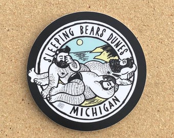 Sleeping Bears Dunes MI - Sticker