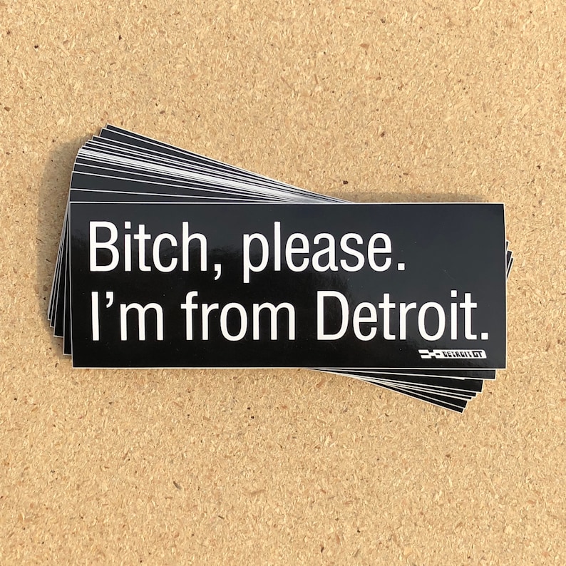 Bitch please. I'm from Detroit. sticker image 1