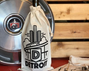 Detroit wine bag