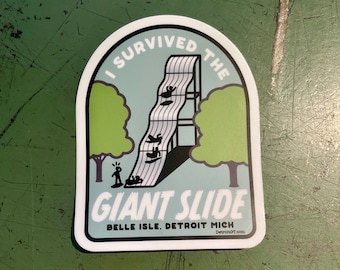 I survived the Giant Slide Sticker