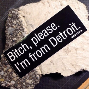 Bitch please. I'm from Detroit. sticker image 3