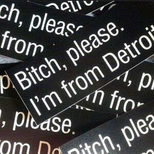 Bitch Please. I'm From Detroit - Sticker image 4