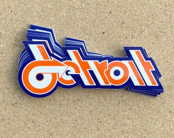 Detroit - Retro Design Sticker