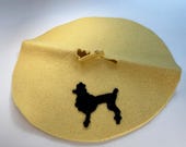 1960's Expertly Home Made Felt Poodle Circle Skirt For Barbie